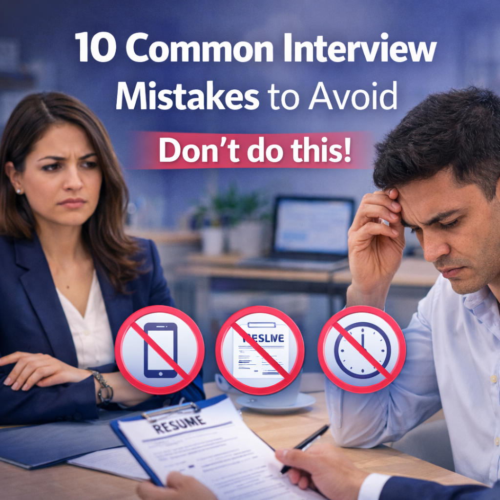 Common interview mistakes